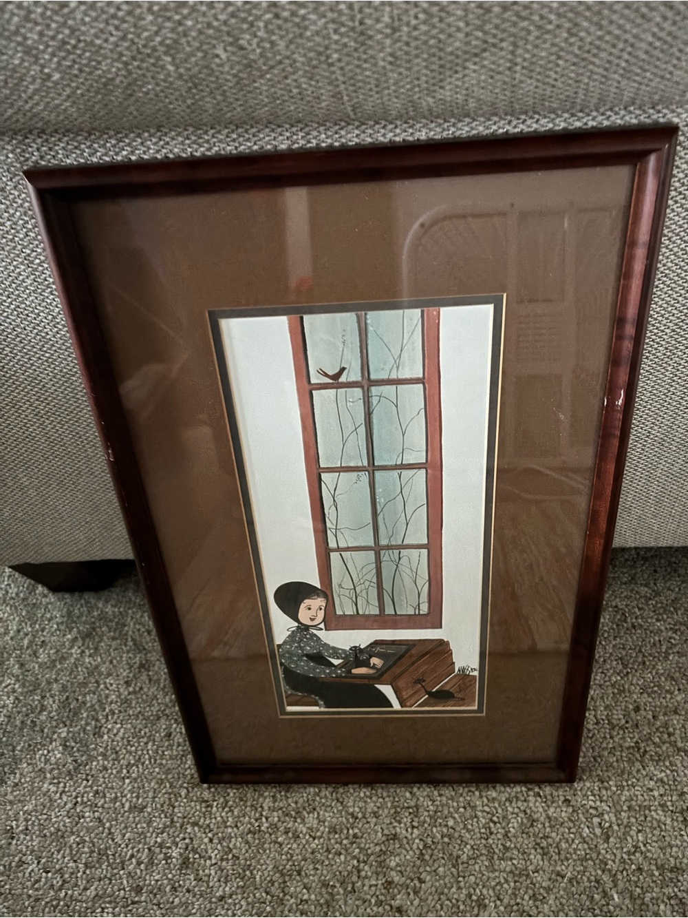 Buckley Moss “My First Day” Numbered/Signed/Framed